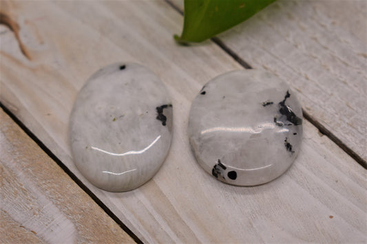 Rainbow Moonstone Cabochon - Small Round