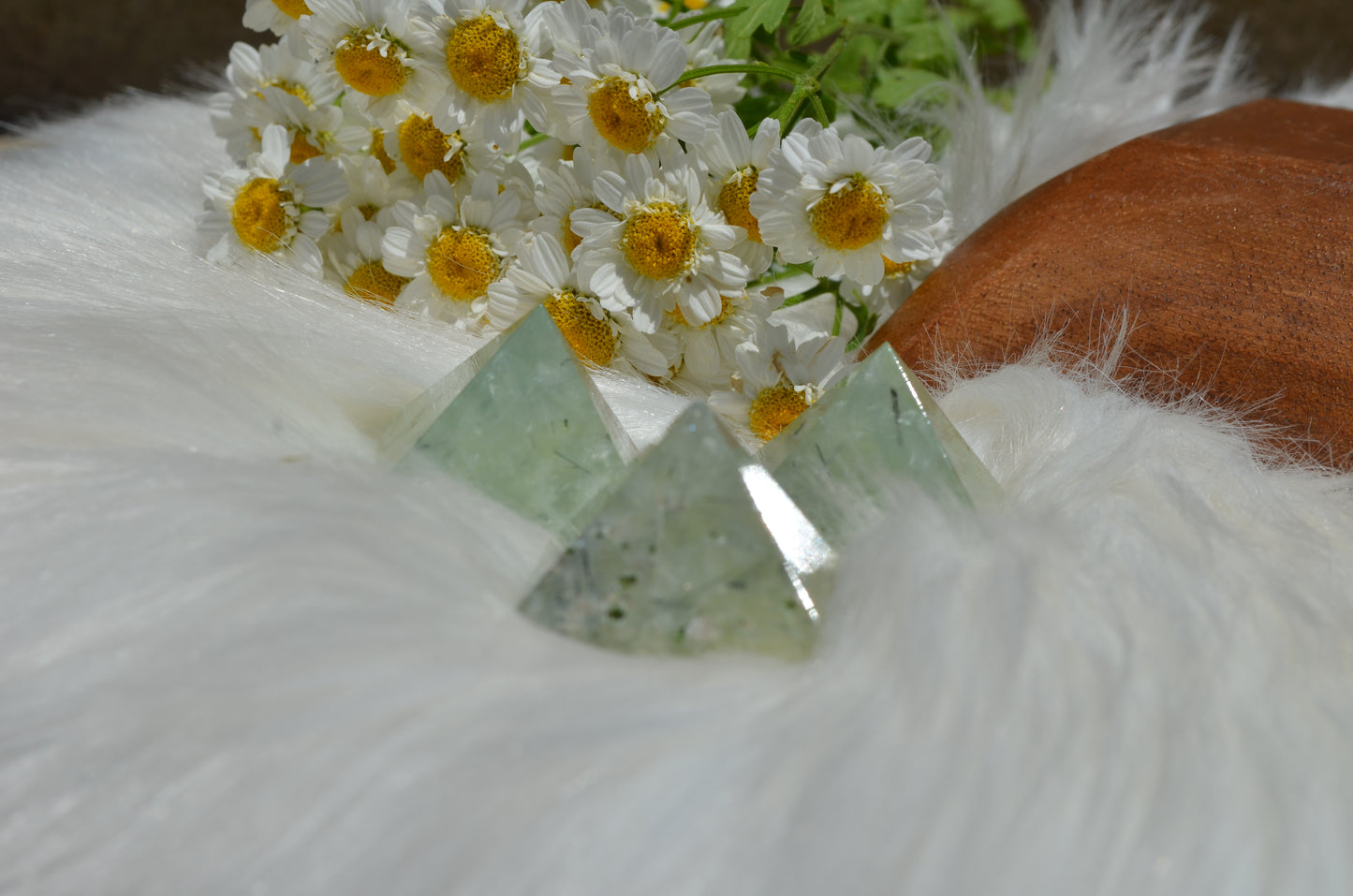 Prehnite Pyramids - Small