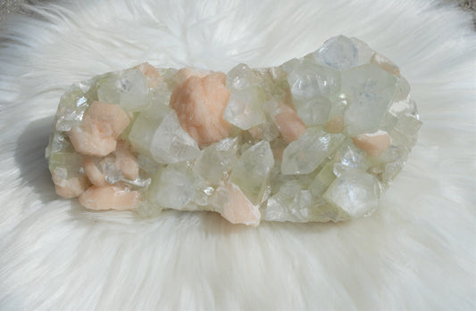 Apophyllite with Peach Stilbite - #7