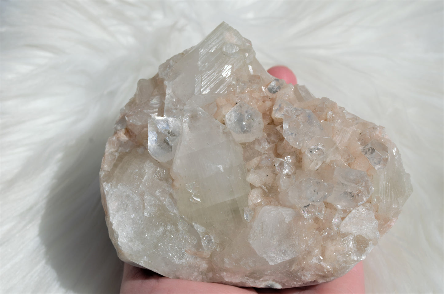 Apophyllite with Peach Stilbite - #8