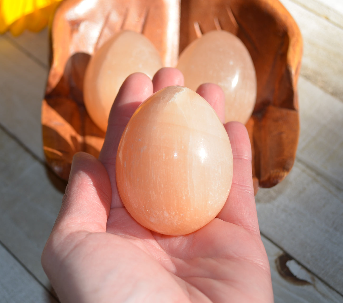 Selenite - Orange Egg