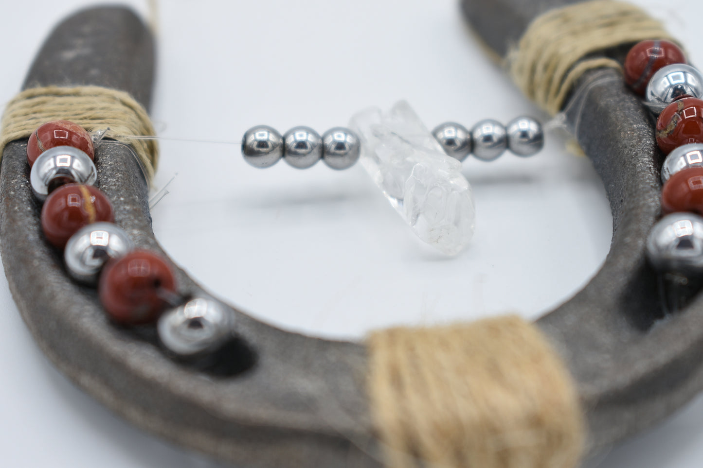 Red Jasper Horseshoe - by Rania