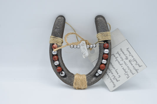 Red Jasper Horseshoe - by Rania