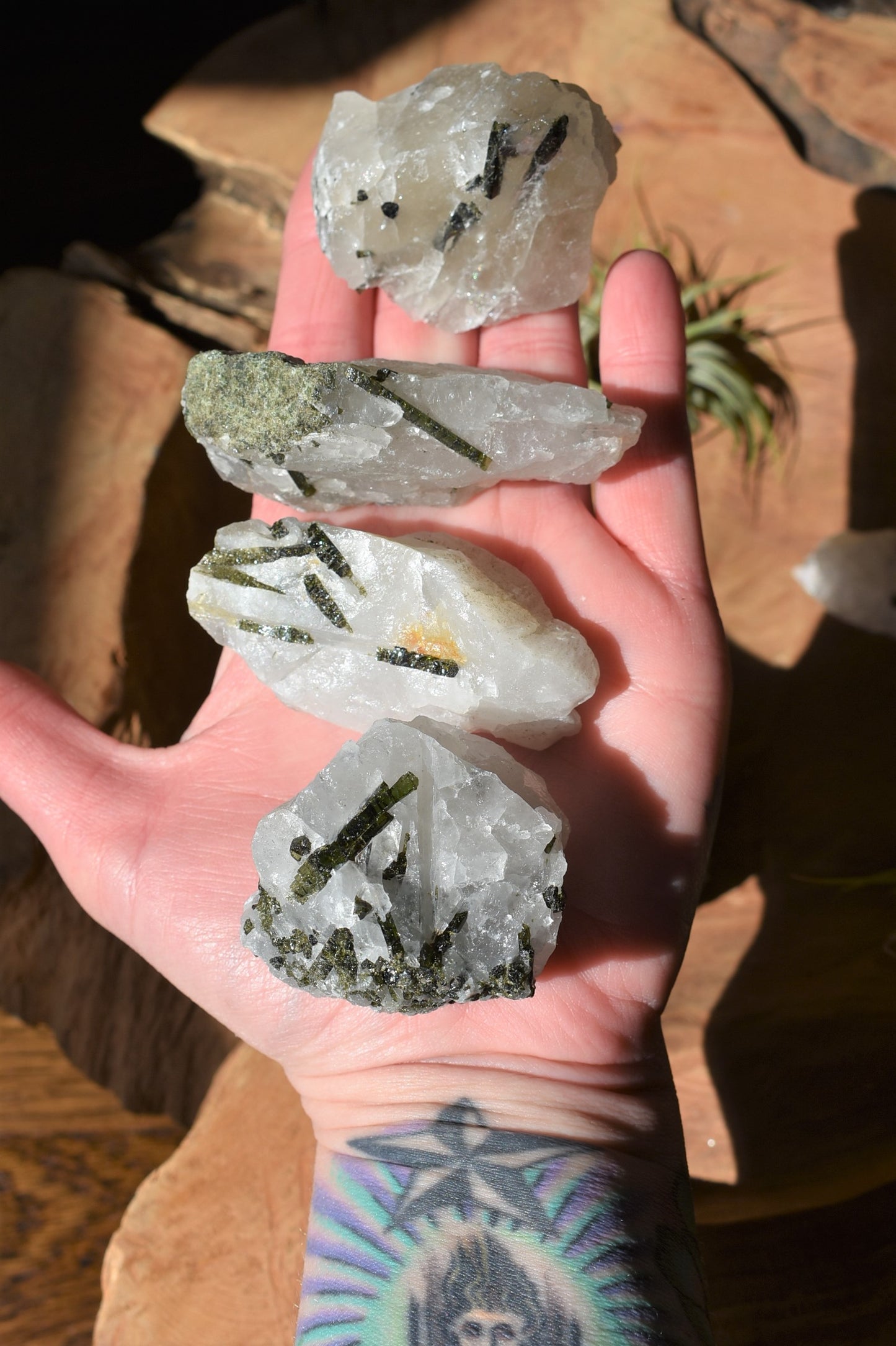 Green Tourmaline - Quartz Matrix #2