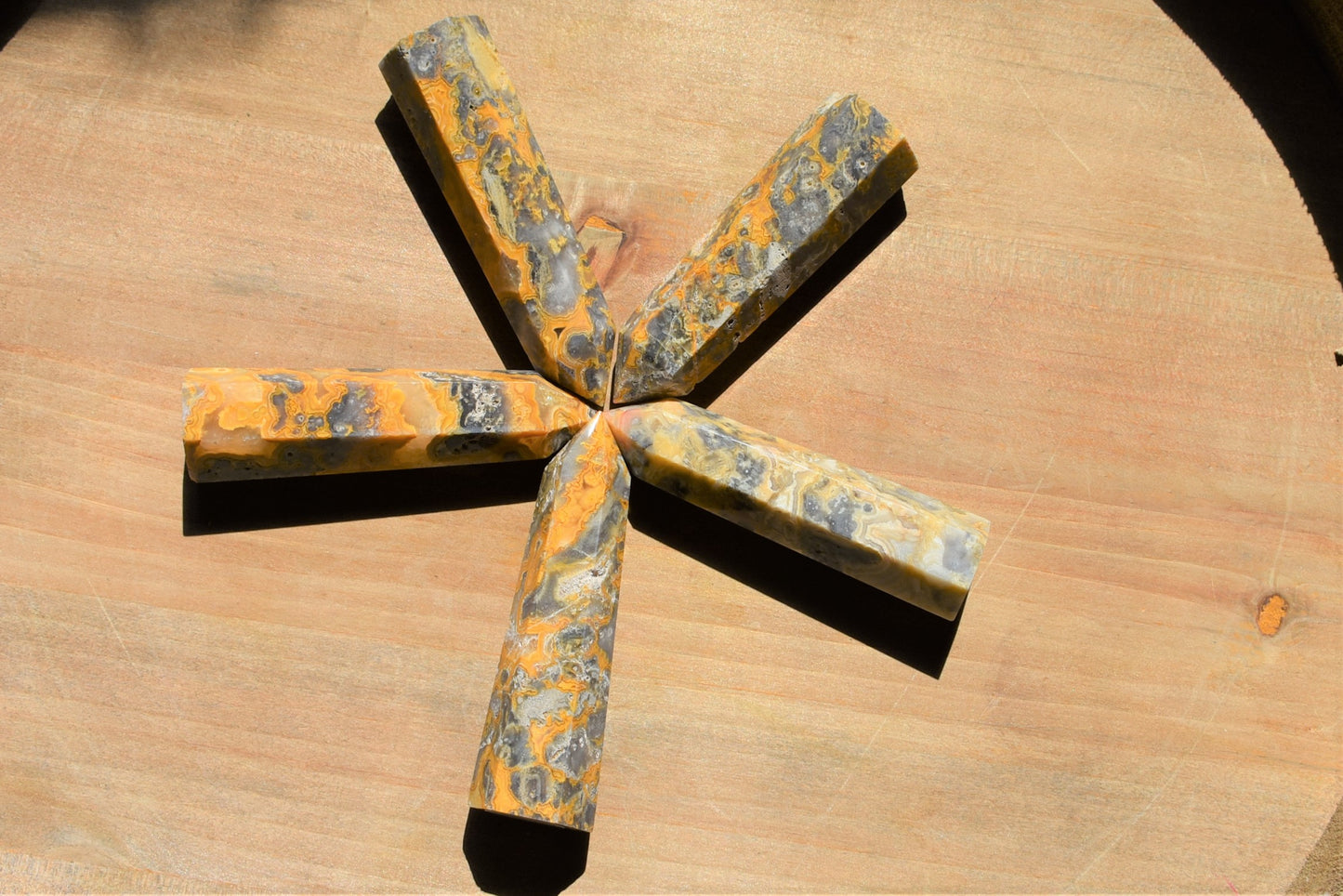 Crazy Lace Agate Tower (one per order)