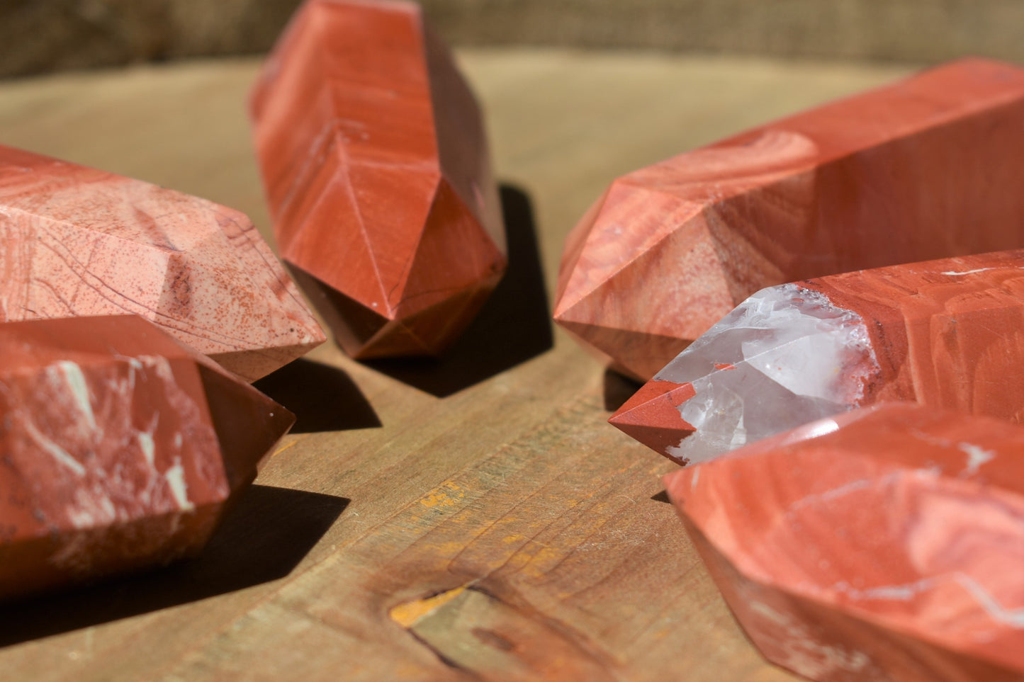 Red Jasper Tower - (one per order)