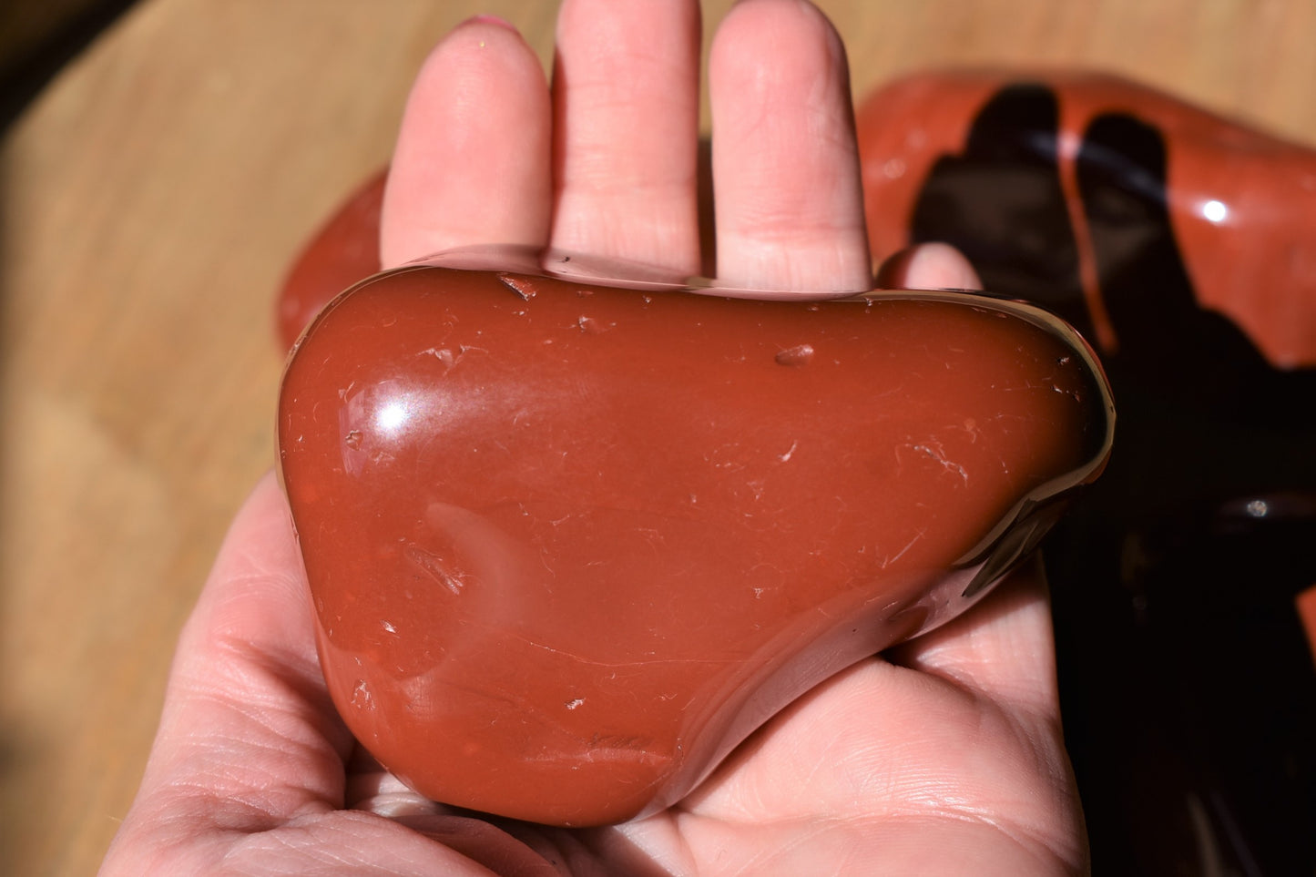 Red Jasper Polished Stones - Large (one per order)