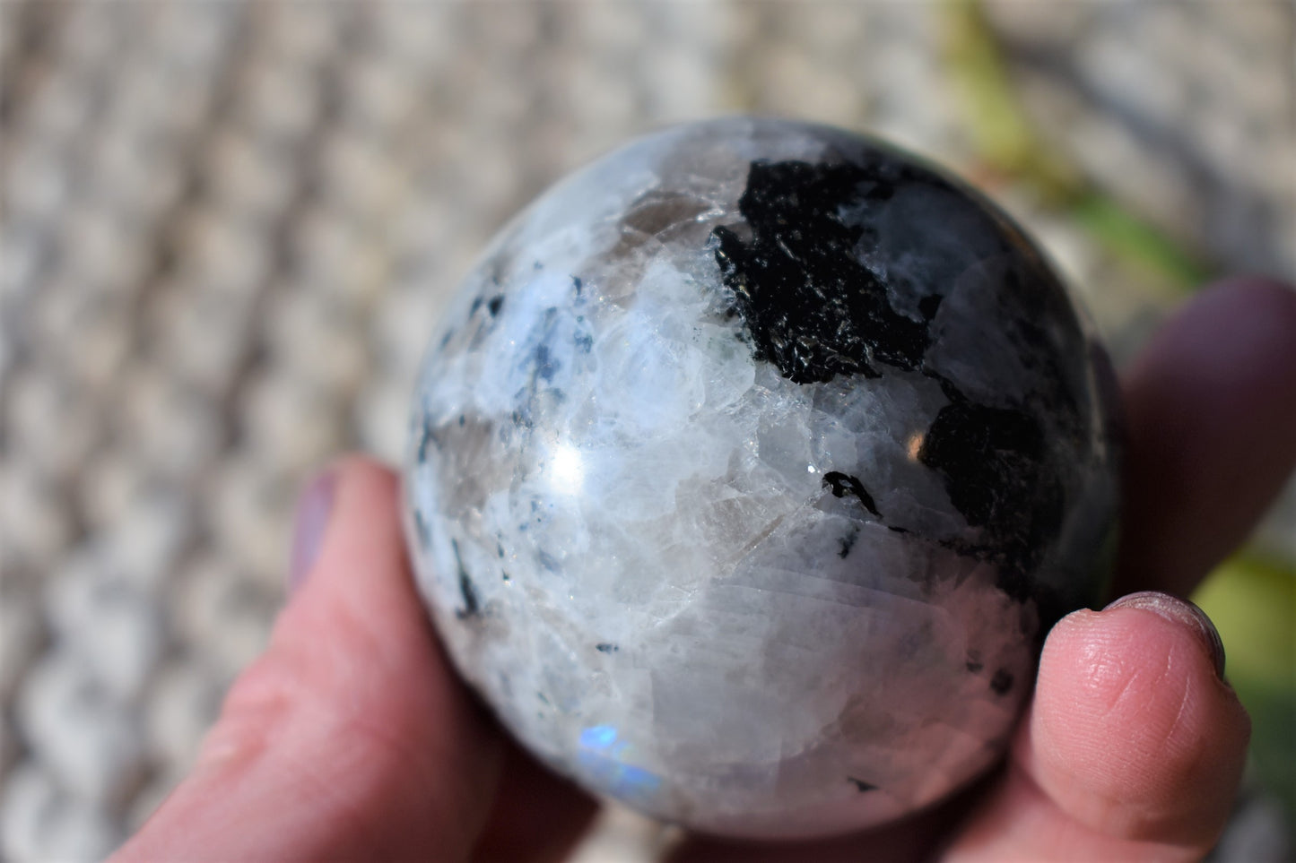Rainbow Moonstone Sphere