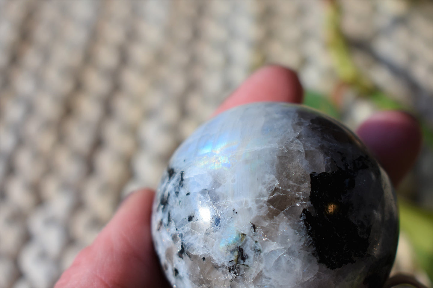 Rainbow Moonstone Sphere