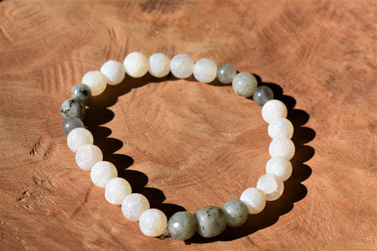 Agate & Labradorite Bracelet