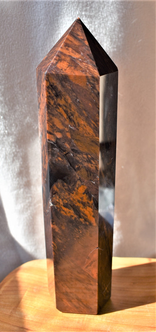 Mahogany Obsidian Large Tower - #1