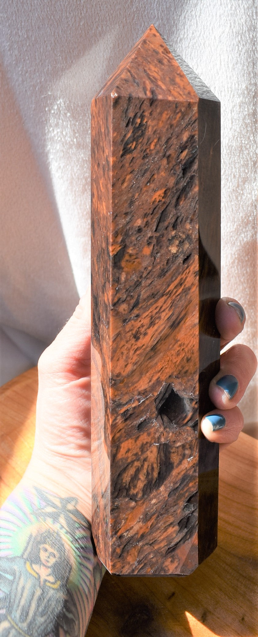 Mahogany Obsidian Large Tower - #1