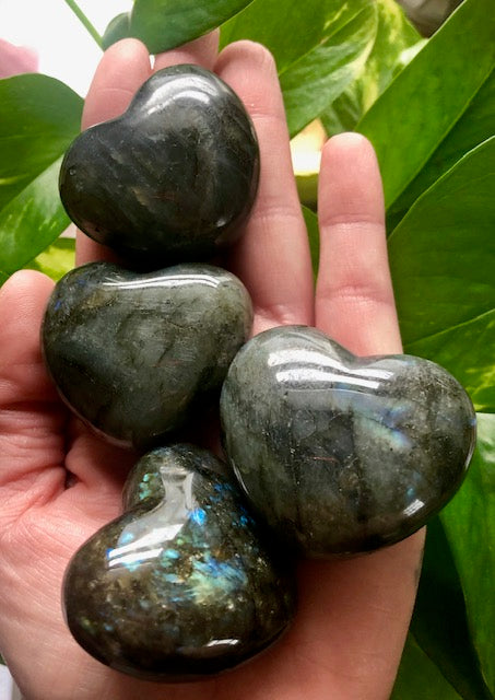 Labradorite Hearts