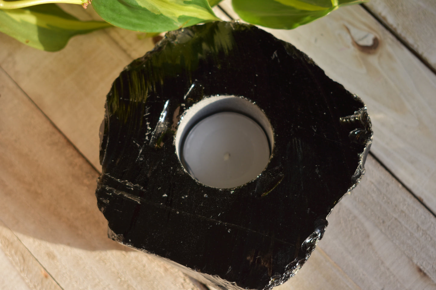 Obsidian Tealight Holder