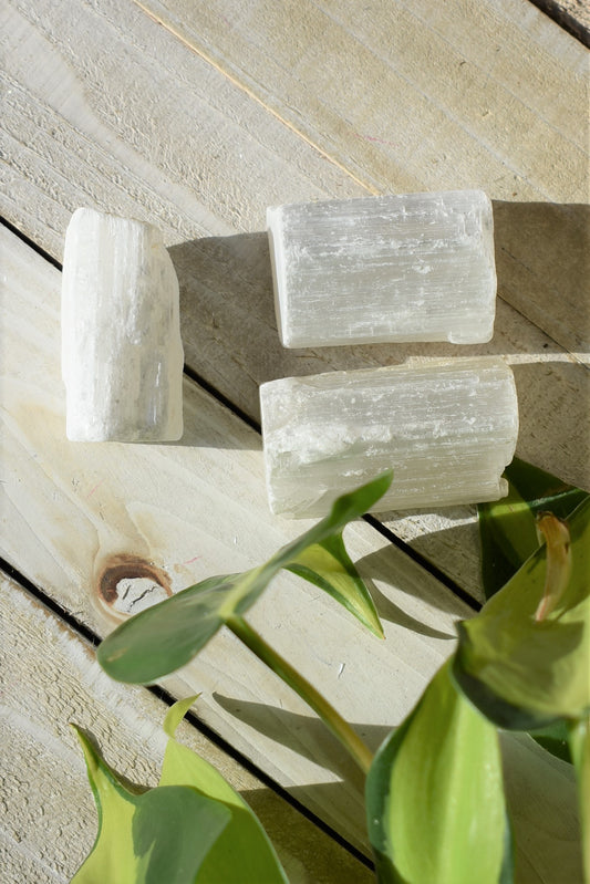 Selenite - Small Raw Wands
