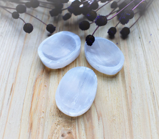 Selenite Worry Stones