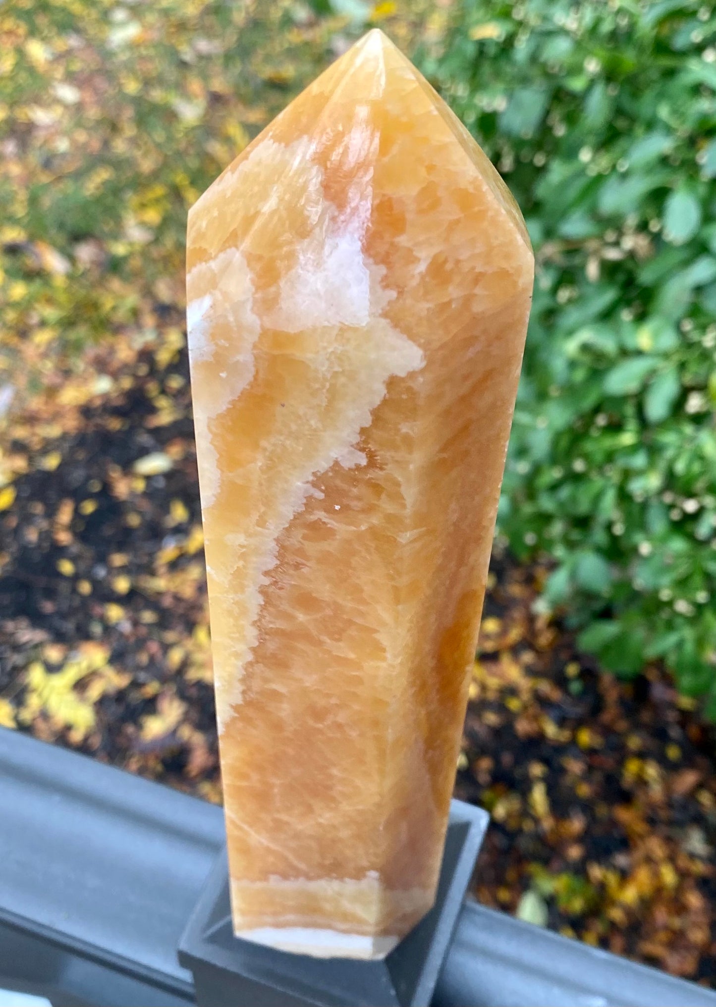 Orange Calcite Tower - #1