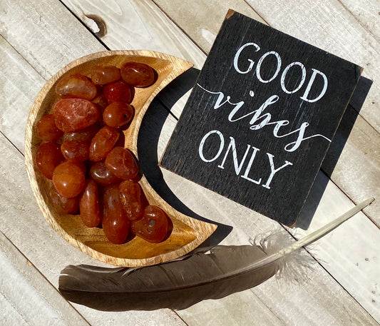 Carnelian Polished Stones (set of 3)