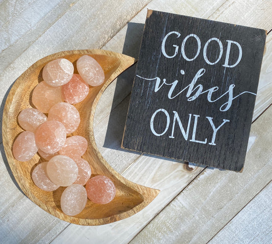 Selenite Pocket Stone, Orange