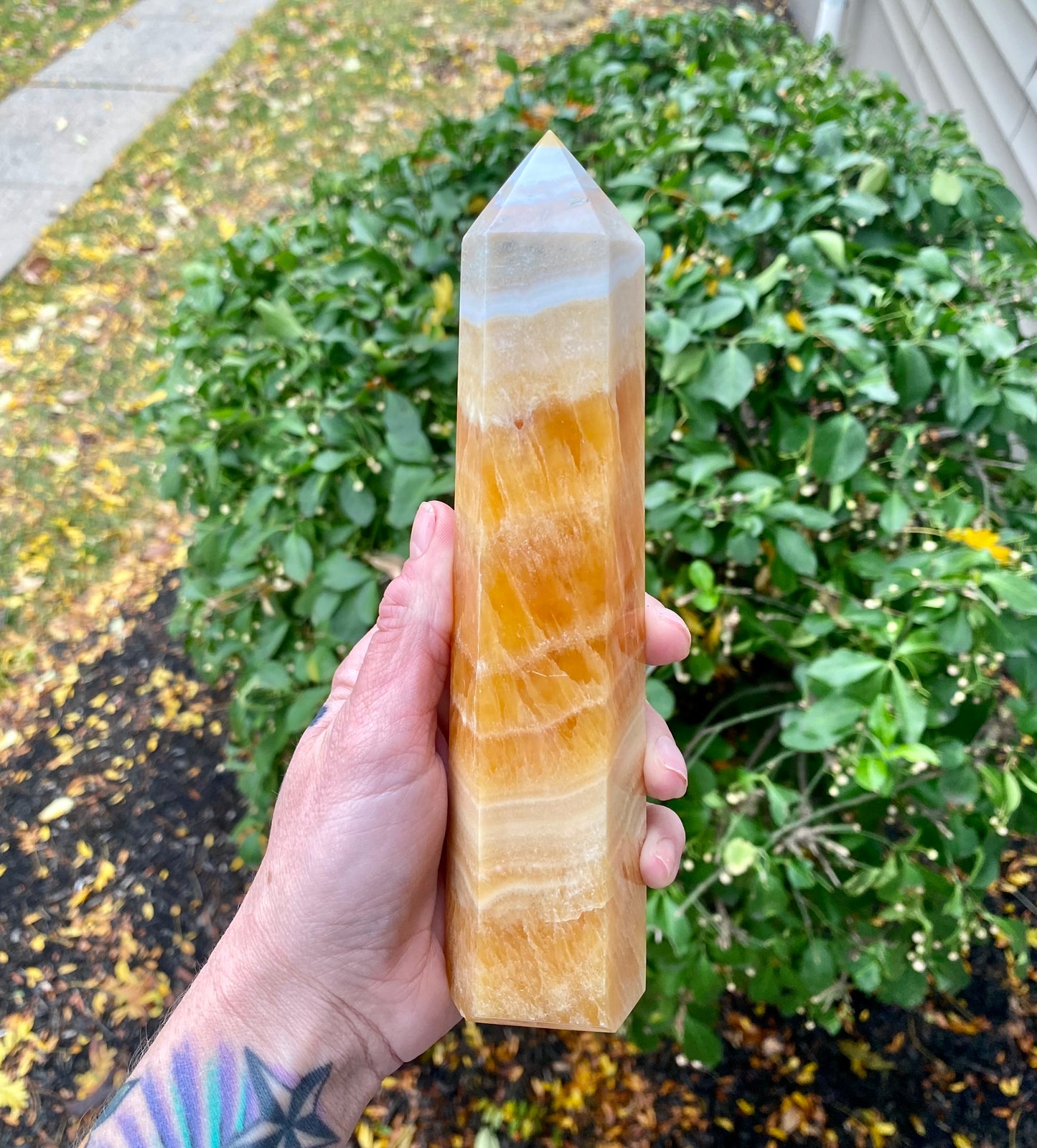 Orange Calcite Tower - #3