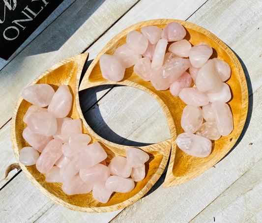 Rose Quartz Polished Stones (set of 3)