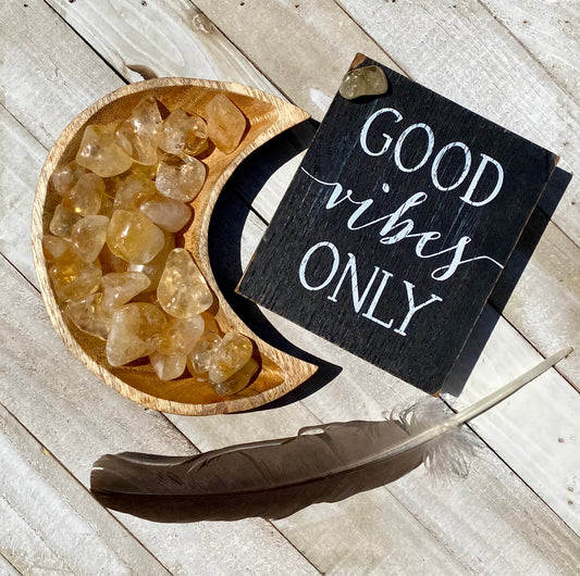 Citrine Polished Stone (set of 3)