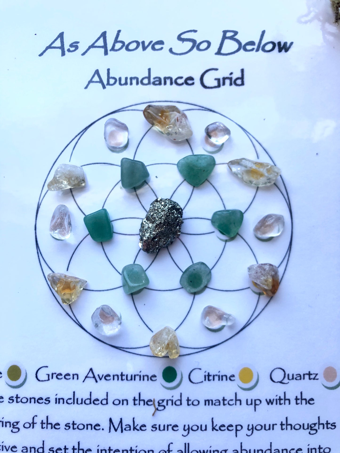 Abundance Crystal Grid