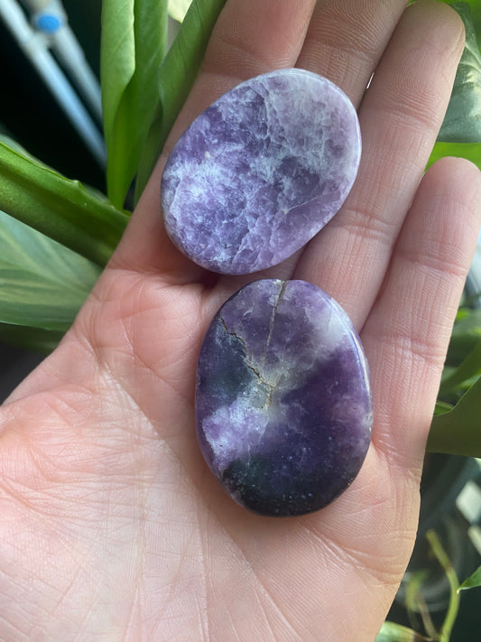 Lepidolite Worry Stone