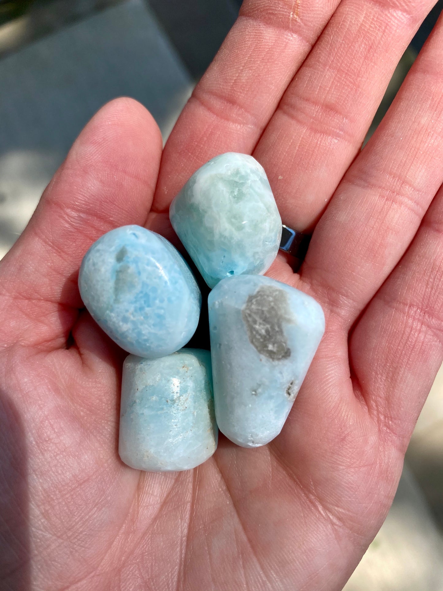 Larimar Polished Stones