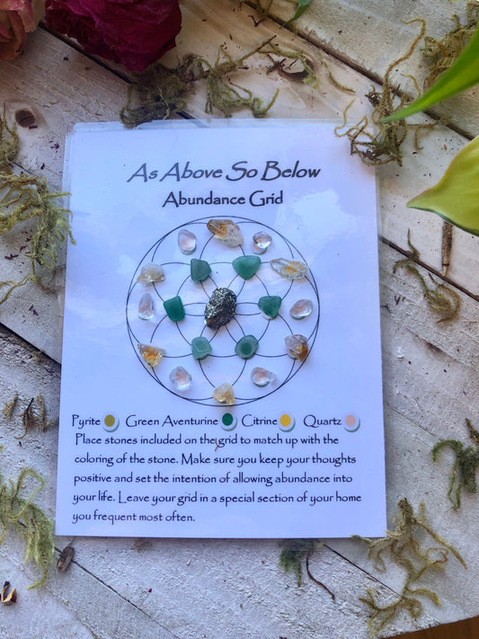 Abundance Crystal Grid