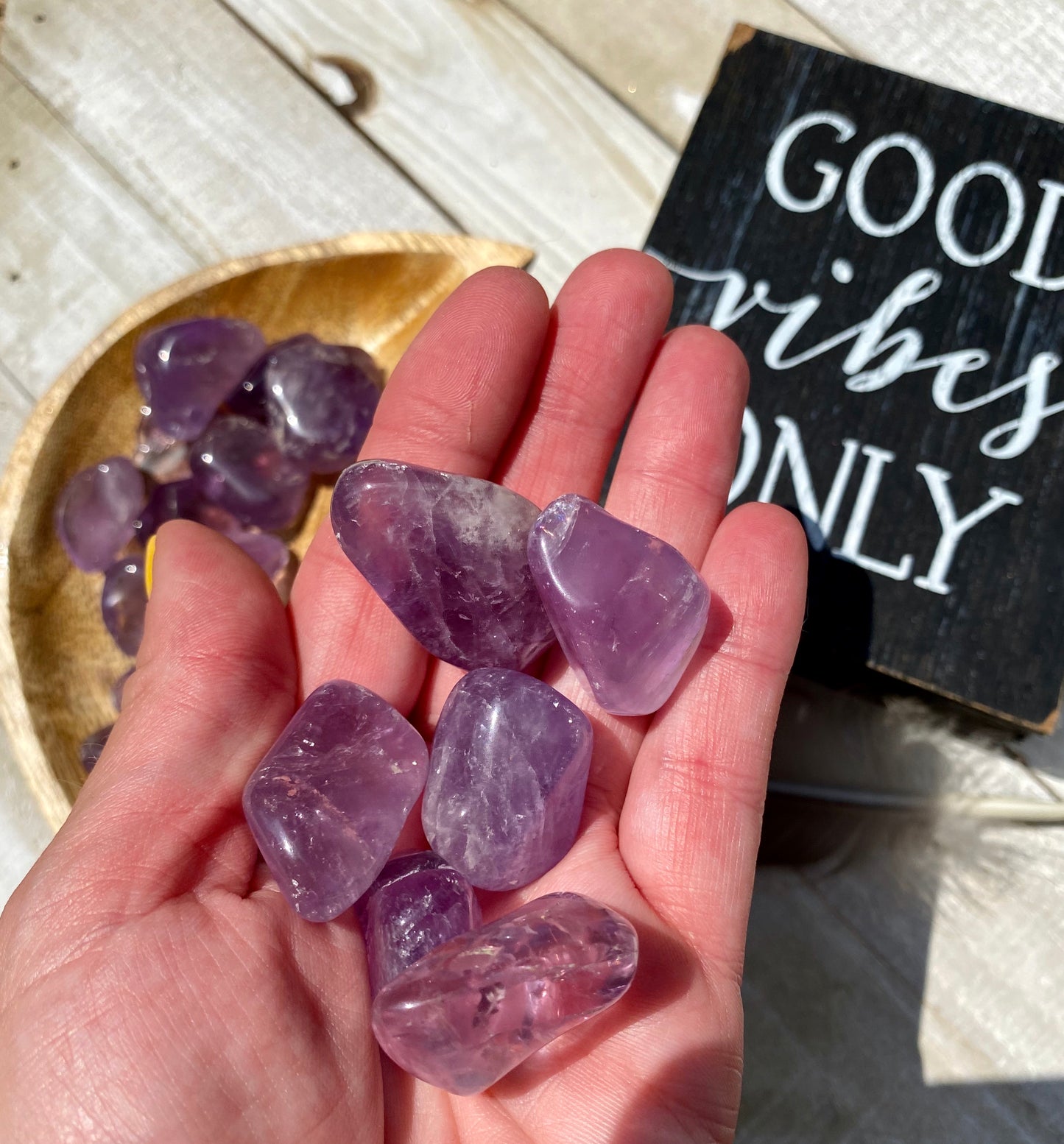 Amethyst Polished Stones (3 stones per order)