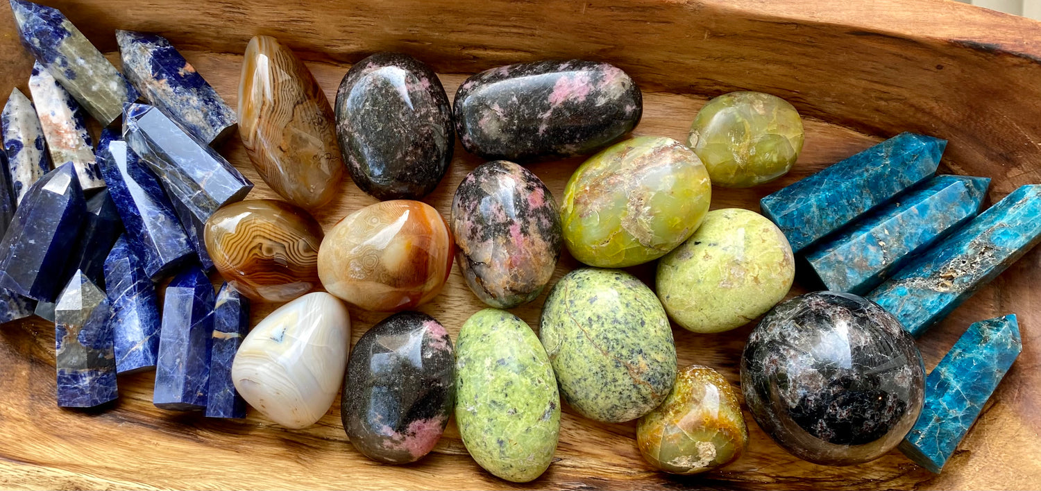 Crystal Palm Stones