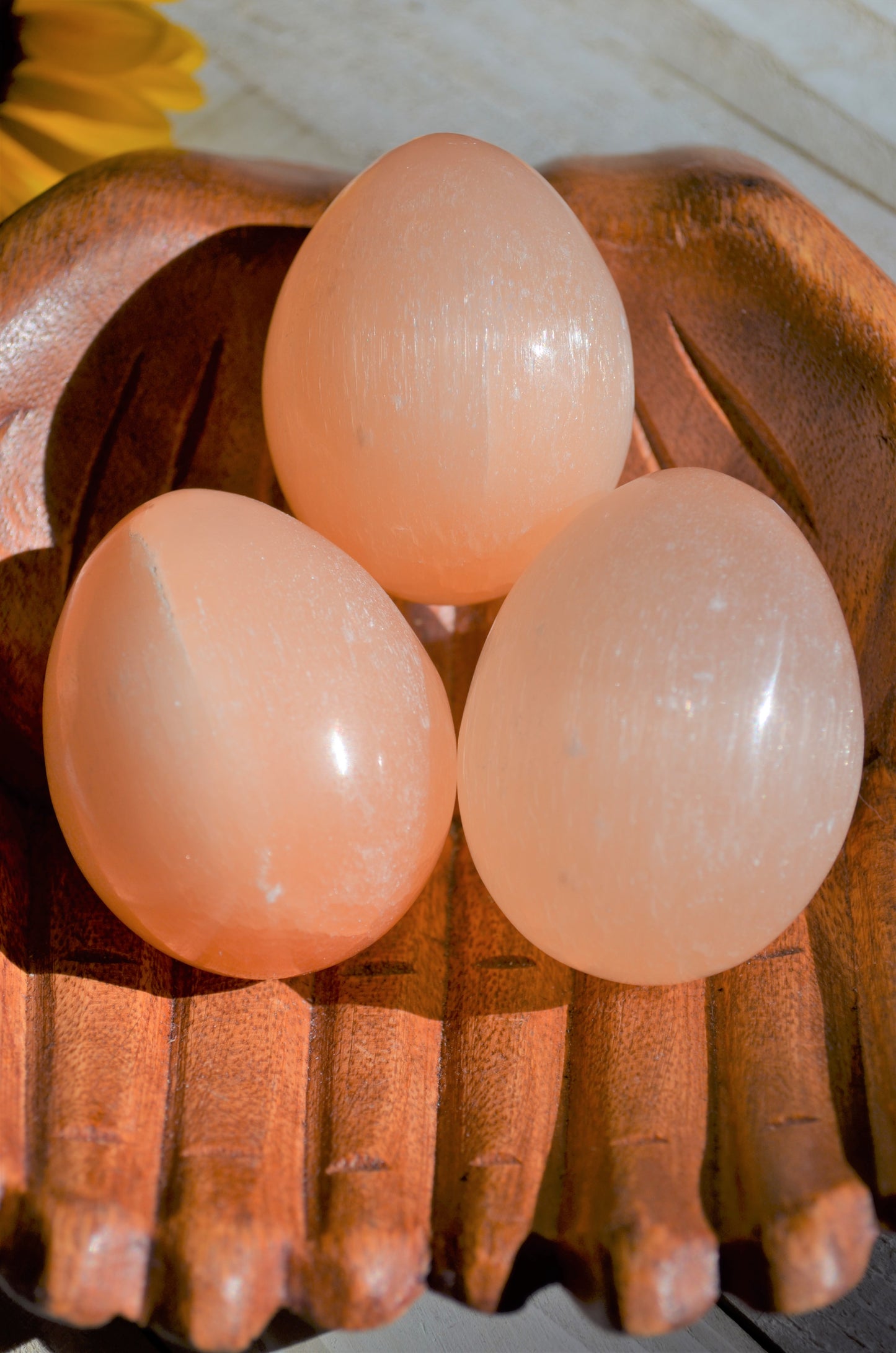 Selenite - Orange Egg