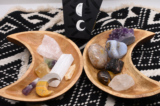 Moon Phase Prefilled Crystal Coffin Box - #1