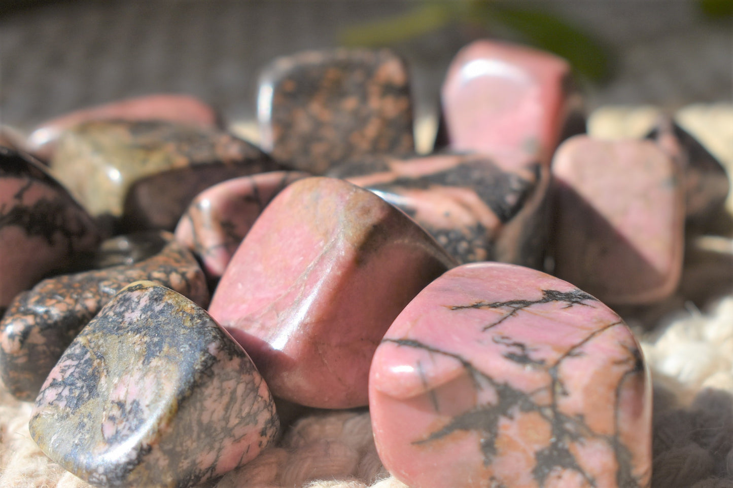 Rhodonite Tumbled Stones (one per order)